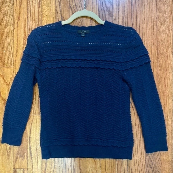 J. Crew Sweaters - Women’s J. Crew sweater, size: XS. Color: Navy blue. 3/4 length sleeves